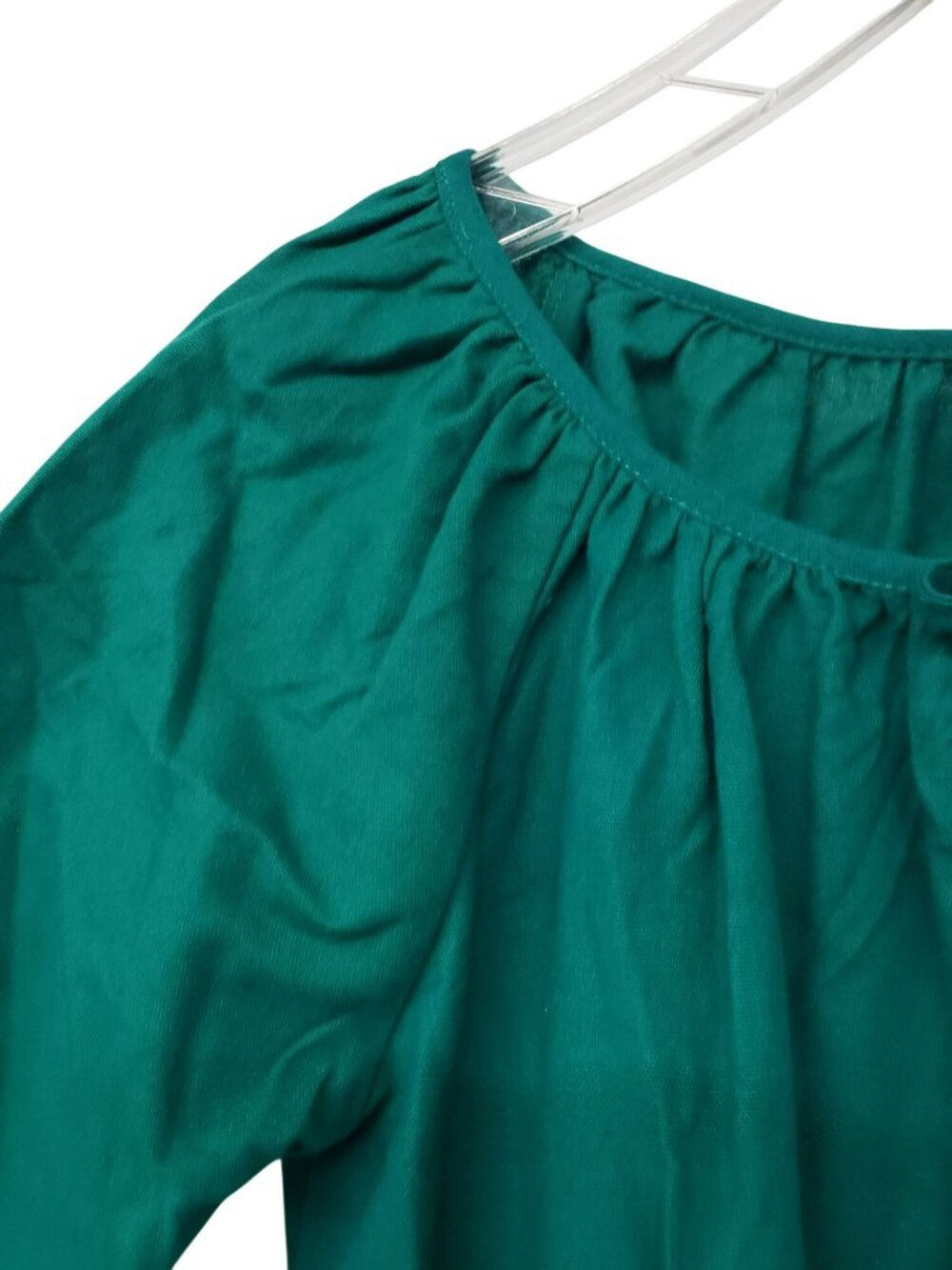 NEW Petite Plume Womens Delphine Flannel Nightgown Green 100% Cotton - Picture 6 of 11